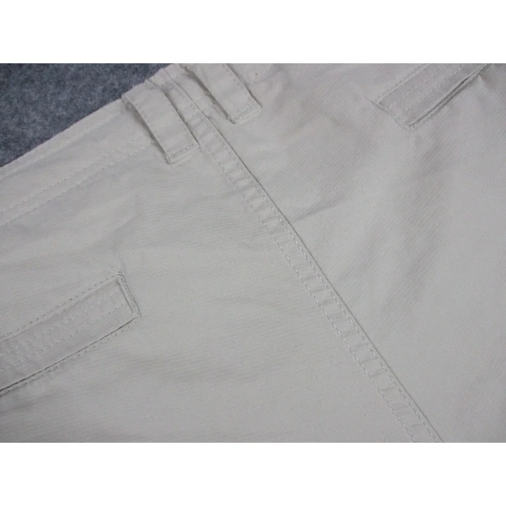Quiksilver Shorts Mens 38 Beige Cargo Waterman Outdoor Zip Pockets 8
